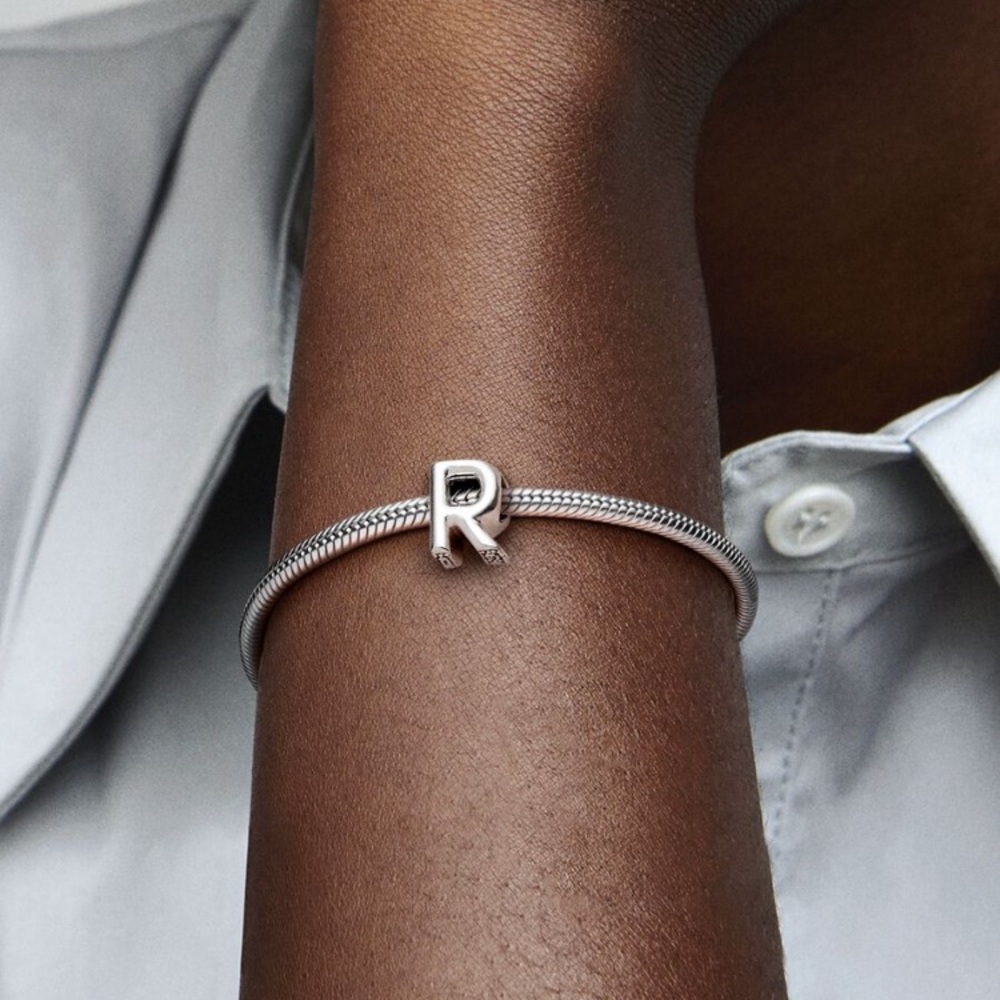 Pandora Silver 'R' Charm